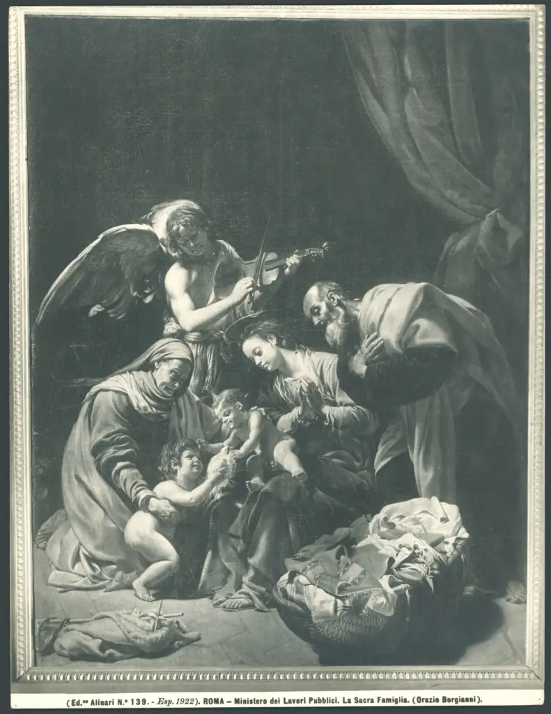 Sacra Famiglia con santa Elisabetta, san Giovannino e un angelo