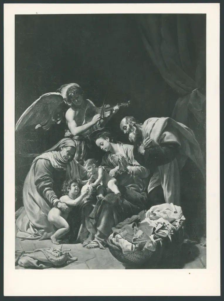 Sacra Famiglia con santa Elisabetta, san Giovannino e un angelo