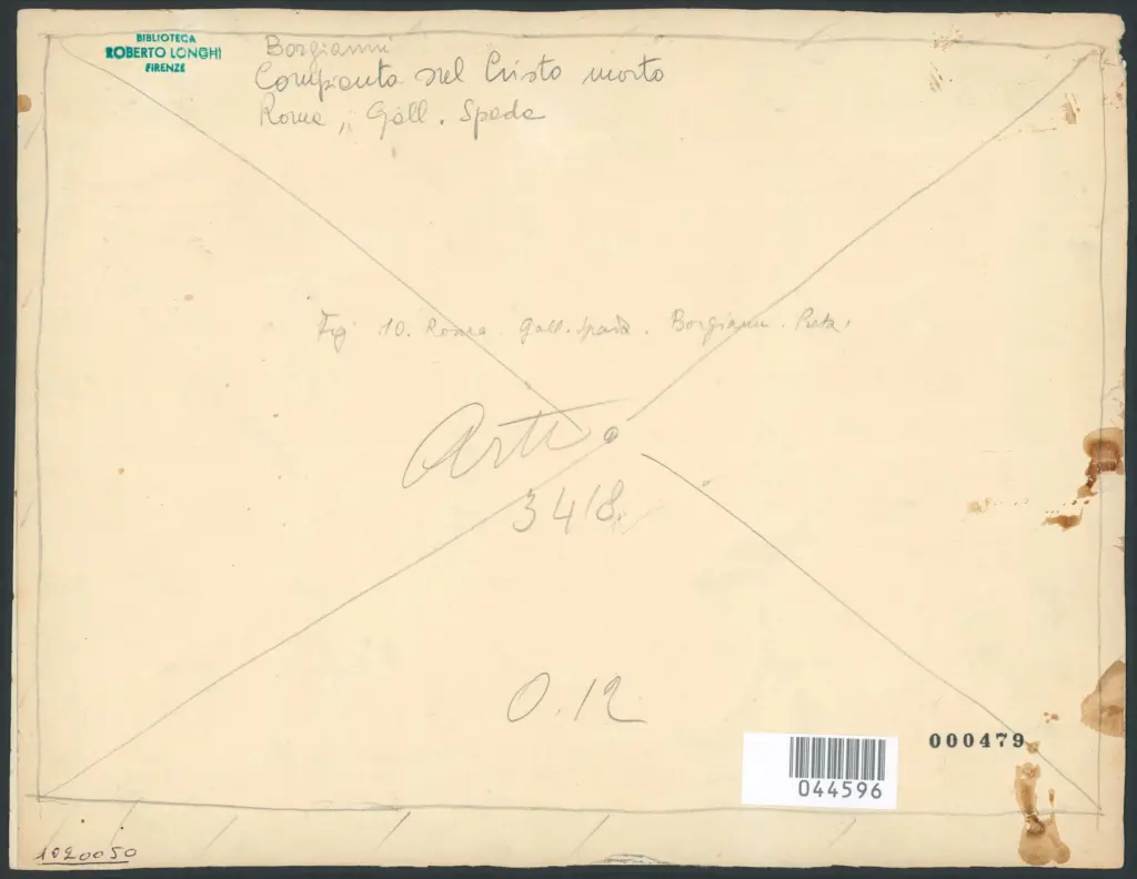 Roma - Palazzo Spada - Galleria. Il Cristo morto. (Annibale Carracci).