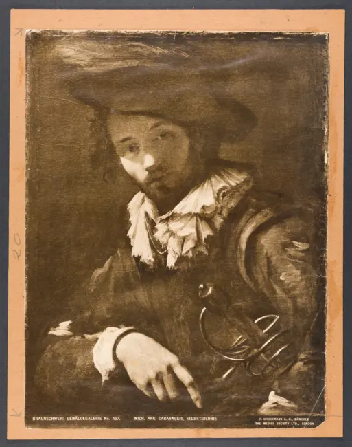 Braunschweig, Gemäldegalerie. Mich. Ang. Caravaggio, Selbstbildnis