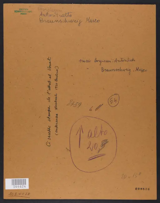 Braunschweig, Gemäldegalerie. Mich. Ang. Caravaggio, Selbstbildnis