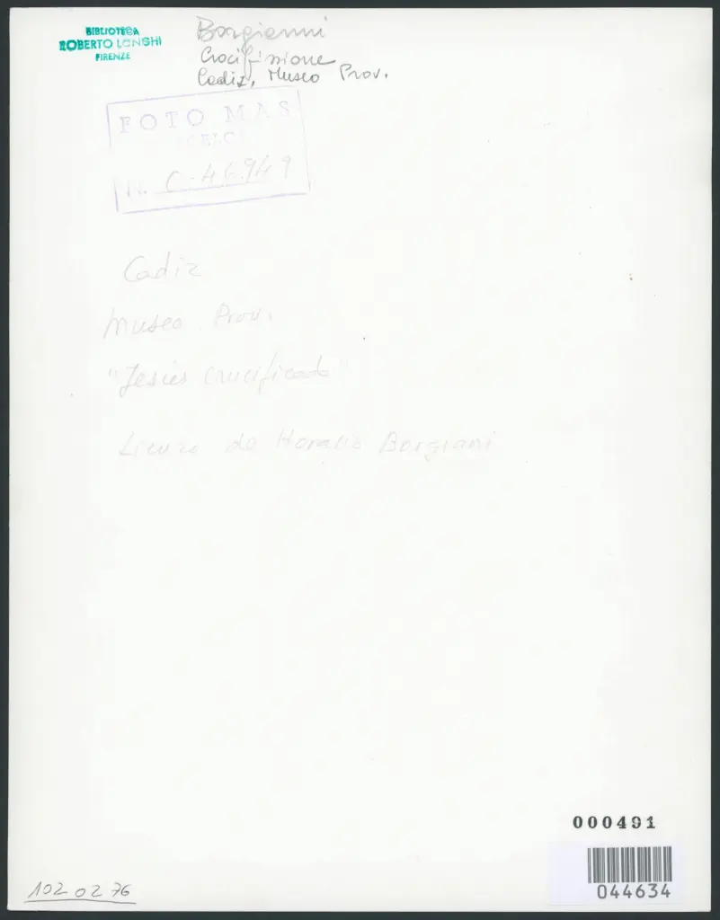 Cadiz. Museo Prov. "Jesus Crucificado". Lienzo de Horatio Borgiani