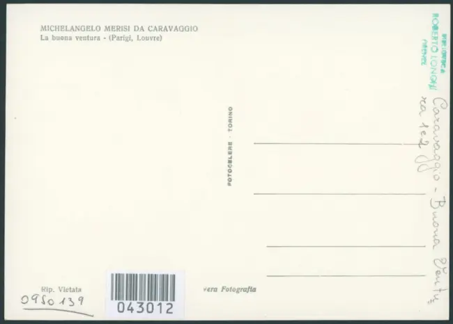 Michelangelo Merisi da Caravaggio. La buona ventura - (Parigi, Louvre)