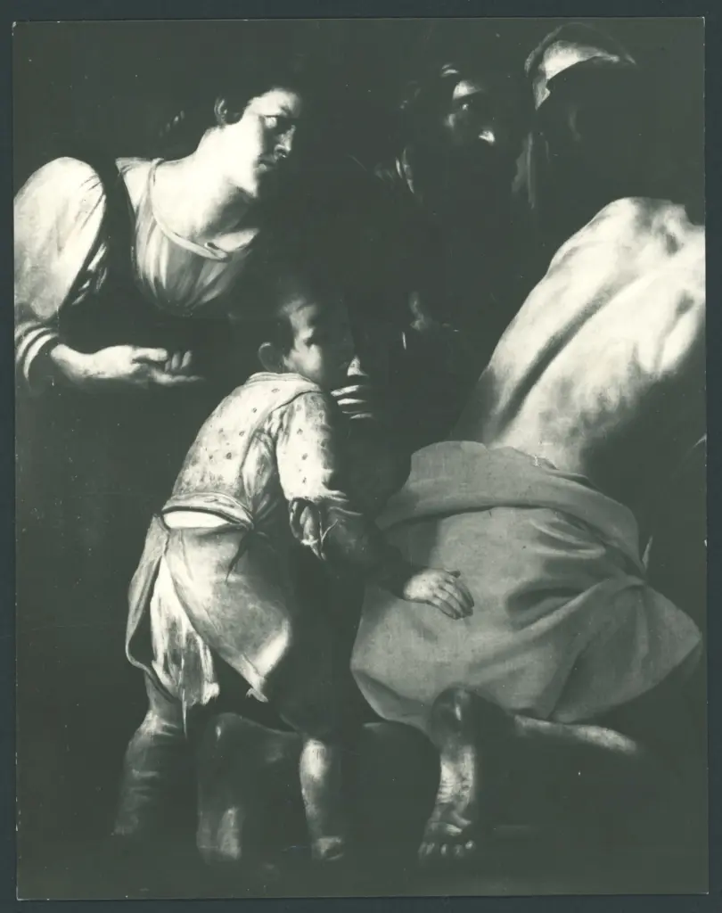 Cristo aiutato da Simone il Cireneo a portare la croce