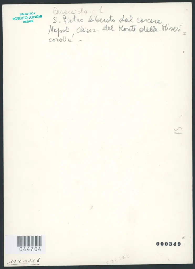 Caracciolo Giovanni Battista (Battistello) - sec. XVII - San Pietro liberato dal carcere da un angelo