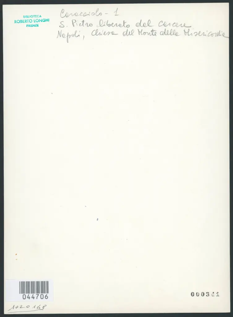 Caracciolo Giovanni Battista (Battistello) - sec. XVII - San Pietro liberato dal carcere da un angelo