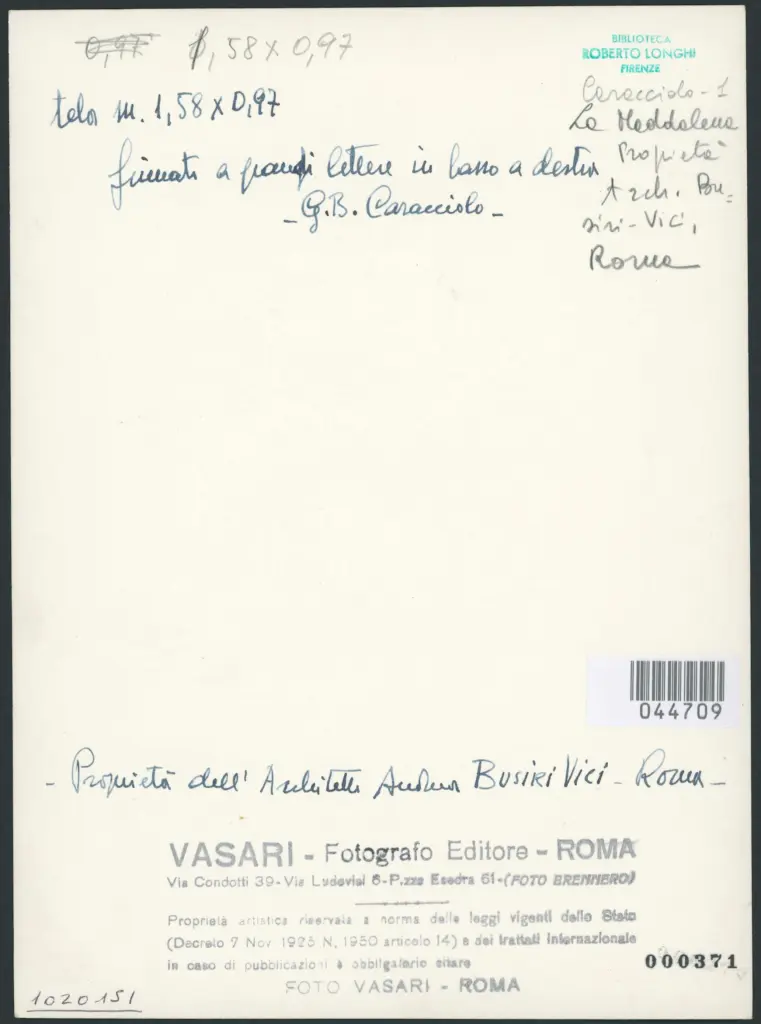 Caracciolo Giovanni Battista (Battistello) - sec. XVII - Santa Maria Maddalena penitente