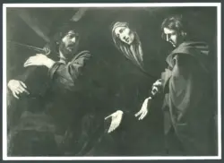 Caracciolo Giovanni Battista (Battistello) - sec. XVII - Cristo incontra la Madonna sulla via del Calvario