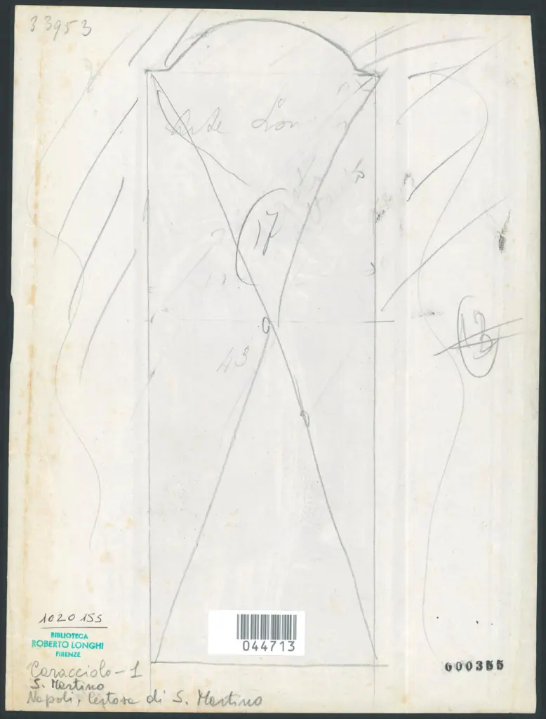 Napoli - Chiesa della Certosa di S. Martino. Sala del Capitolo. S. Martino. (Spagnoletto).