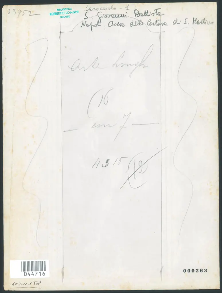 Napoli - Chiesa della Certosa di S. Martino. Sala del Capitolo. S. Giov. Battista. (Spagnoletto).