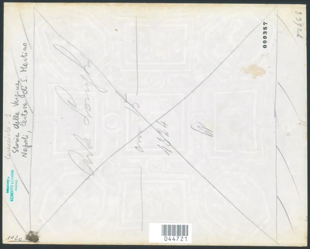 Napoli - Chiesa della Certosa di S. Martino. Terza Cappella a Sinistra. La Volta con Storie della Vergine. (G. B. Caracciolo).