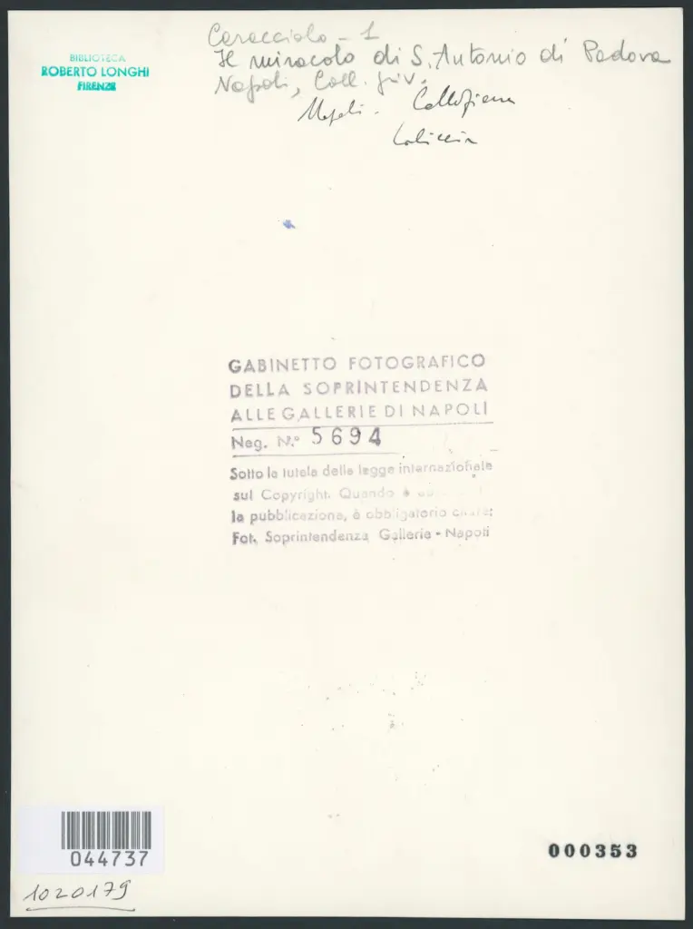 Caracciolo Giovanni Battista (Battistello) - sec. XVII - Miracolo di sant'Antonio da Padova