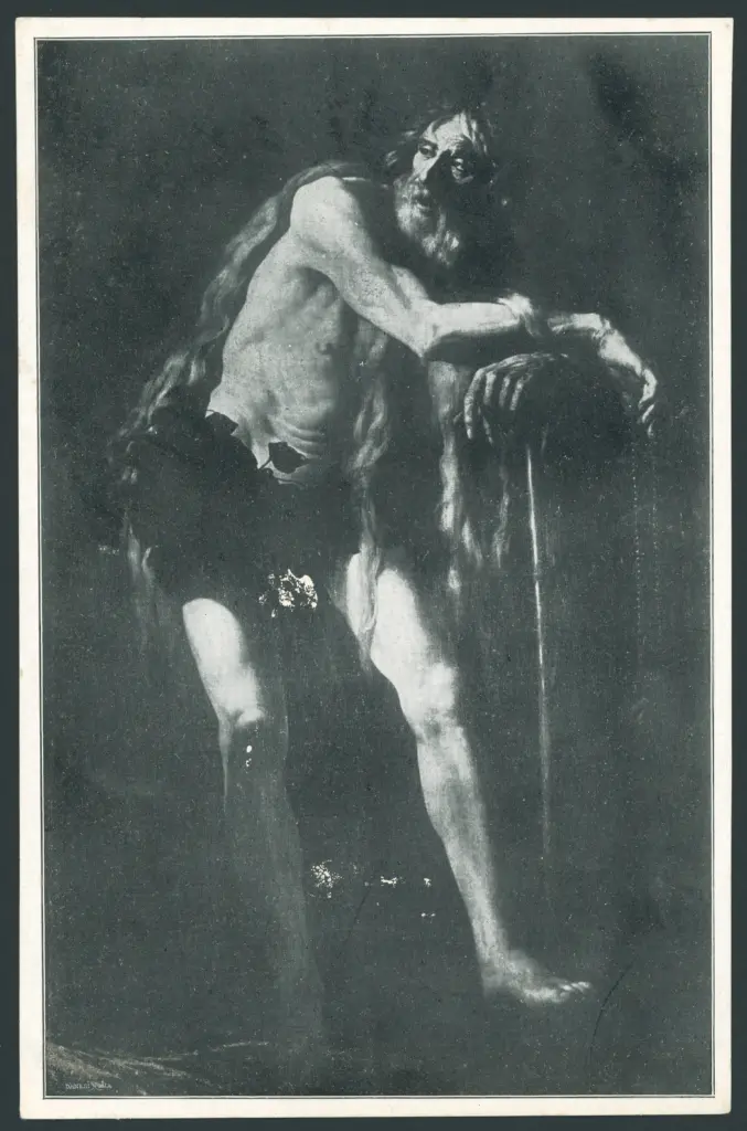 Caracciolo Giovanni Battista (Battistello) - sec. XVII - Sant'Onofrio a figura intera