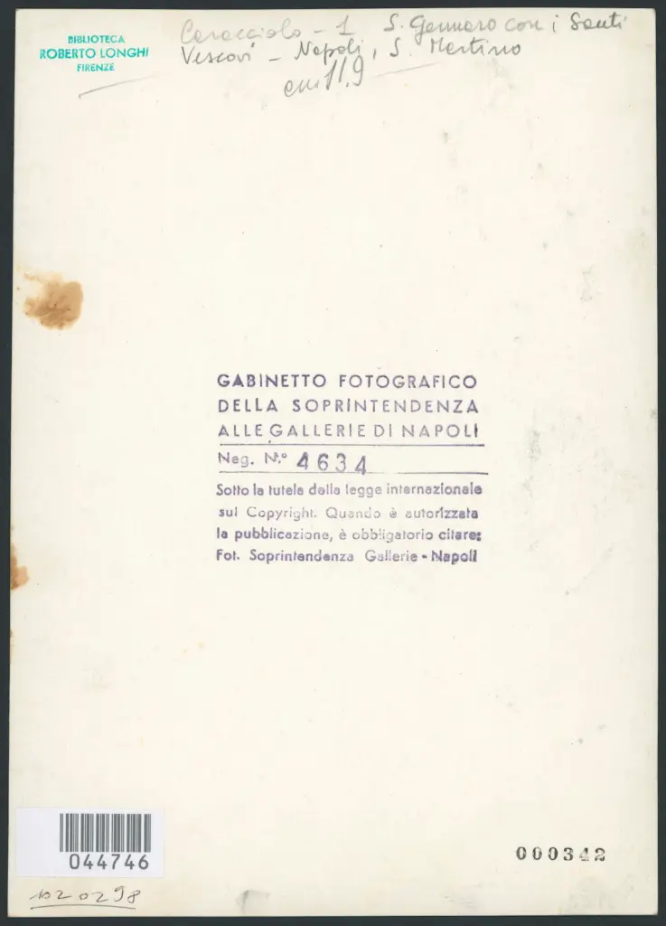 Caracciolo Giovanni Battista (Battistello) - sec. XVII - Gloria di san Gennaro tra i santi patroni di Napoli