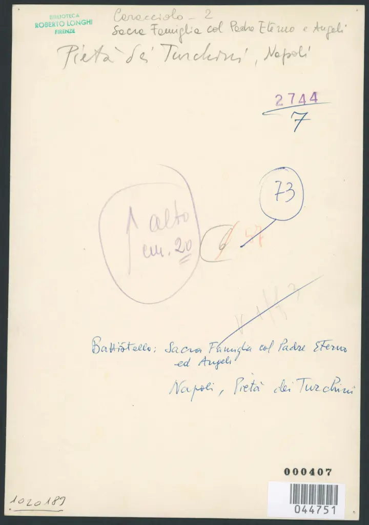 Caracciolo Giovanni Battista (Battistello) - sec. XVII - Trinità terreste