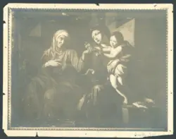 Caracciolo Giovanni Battista (Battistello) - copia da - sec. XVII - Madonna con Bambino e sant'Anna