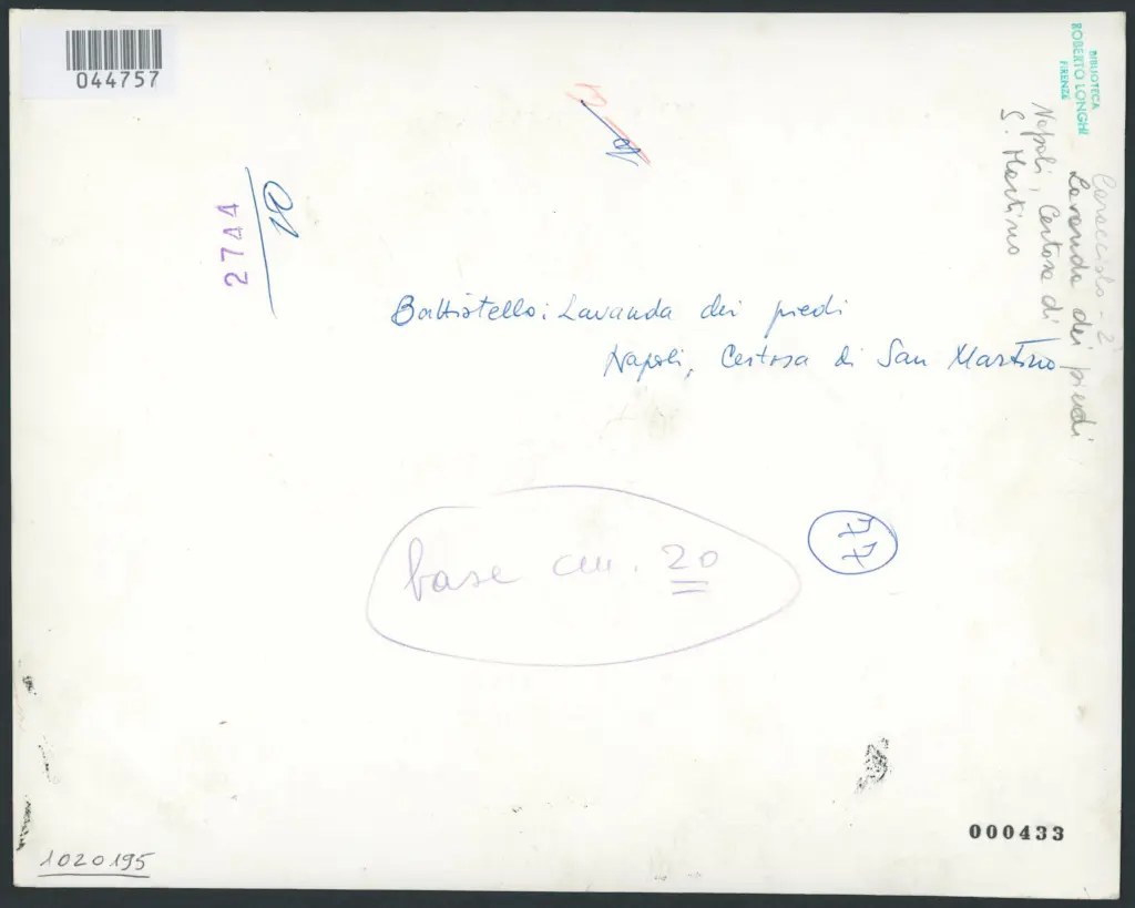 Napoli - Chiesa della Certosa di S. Martino. La lavanda dei piedi. (G. B. Caracciolo).