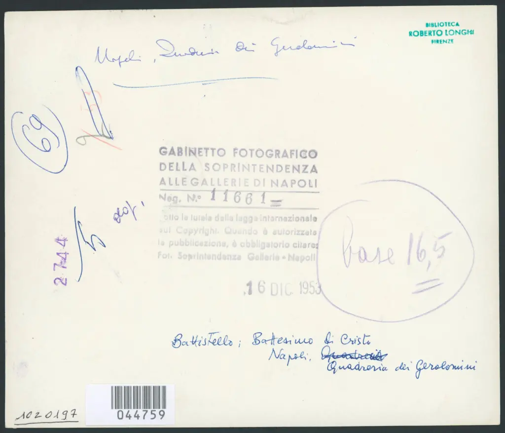 Caracciolo Giovanni Battista (Battistello) - sec. XVII - Battesimo di Cristo