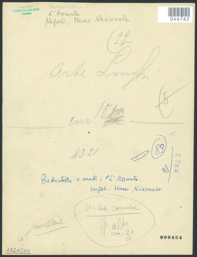 Napoli. (Museo Nazionale) Madonna portata in cielo dagli Angioli; G.B. Caracciolo.