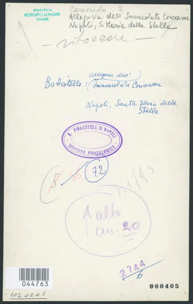 Caracciolo Giovanni Battista (Battistello) - sec. XVII - Immacolata Concezione con i santi Domenico e Francesco di Paola