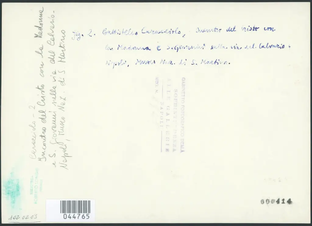 Caracciolo Giovanni Battista (Battistello) - sec. XVII - Cristo incontra la Madonna sulla via del Calvario