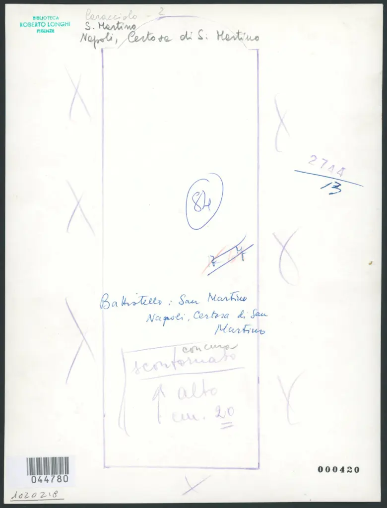 Napoli - Chiesa della Certosa di S. Martino. Sala del Capitolo. S. Martino. (Spagnoletto).