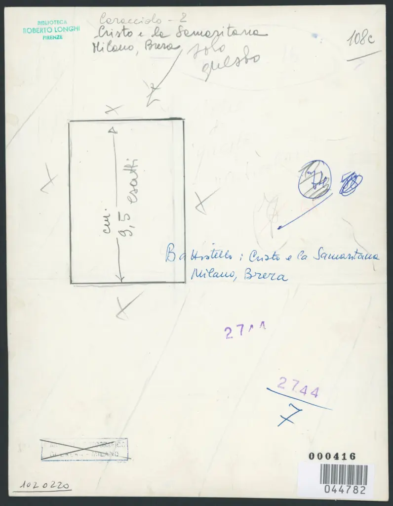 Caracciolo Giovanni Battista (Battistello) - sec. XVII - Cristo e la Samaritana al pozzo