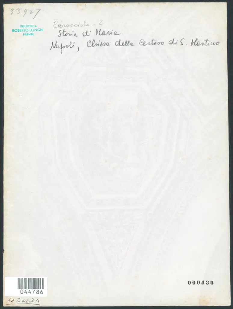 Napoli - Chiesa della Certosa di S. Martino. Terza Cappella a Sinistra. Un particolare della Volta. (G. B. Caracciolo).