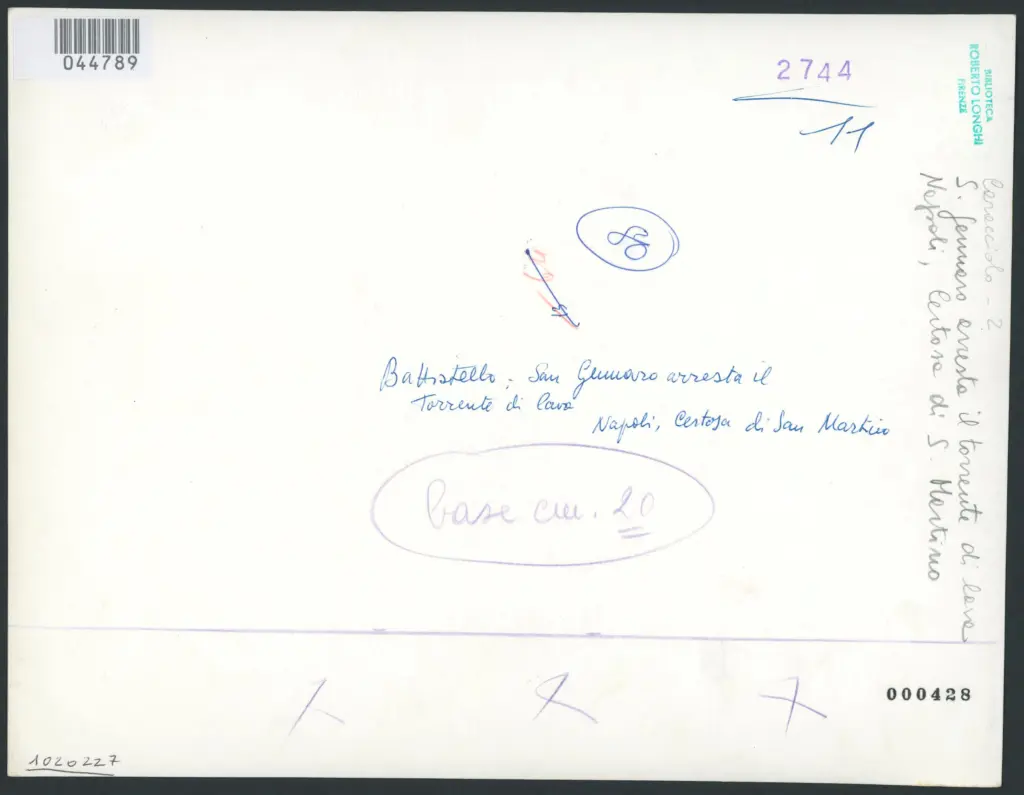 Napoli - Chiesa della Certosa di S. Martino. Seconda Cappella a Sinistra. Lunetta con un Miracolo di S. Gennaro. (M. Stanzioni).