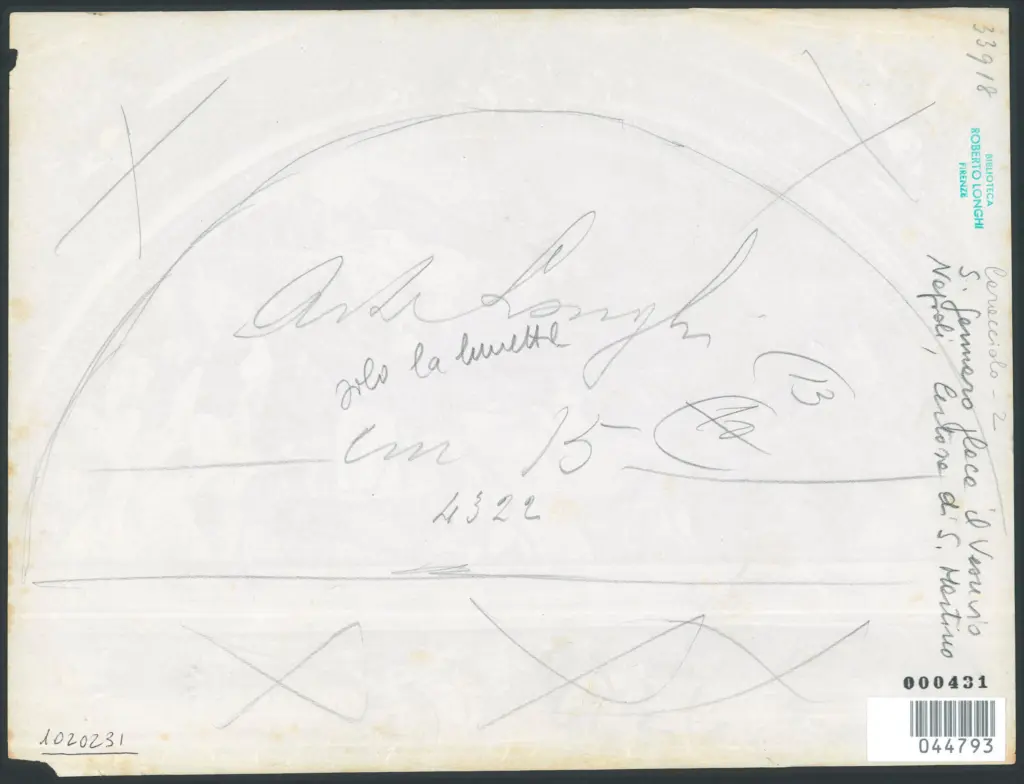 Napoli - Chiesa della Certosa di S. Martino. Seconda Cappella a Sinistra. Lunetta con un Miracolo di S. Gennaro. (Baldassare Corenzio)