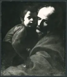 Caracciolo Giovanni Battista (Battistello) - sec. XVII - San Giuseppe e Gesù Bambino