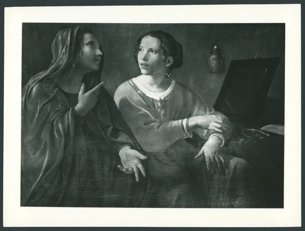 Santa Marta rimprovera santa Maria Maddalena per la sua vanità