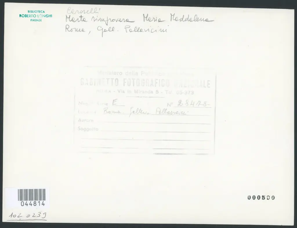 Caroselli Angelo - sec. XVII - Santa Marta rimprovera santa Maria Maddalena per la sua vanità