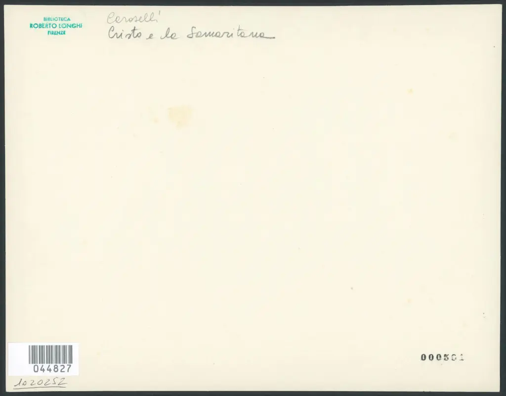 Caroselli Angelo - sec. XVII - Cristo e la Samaritana al pozzo