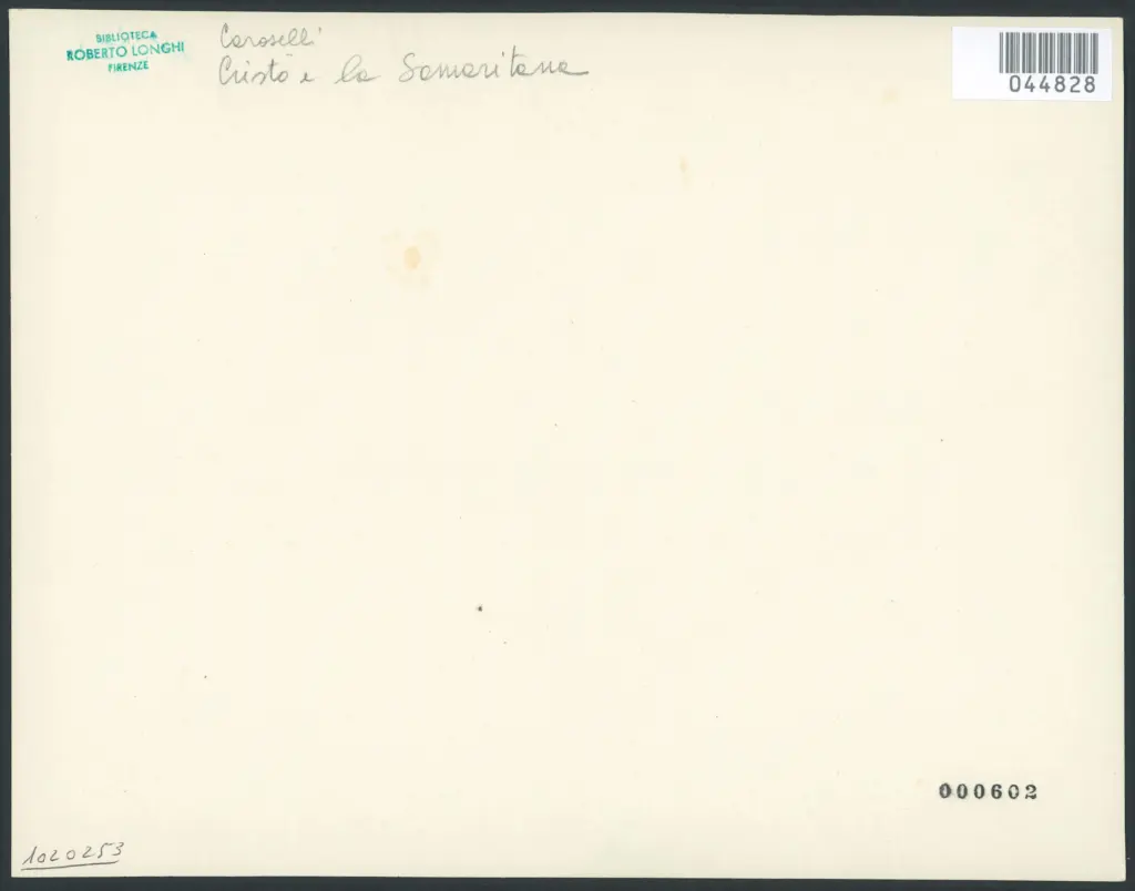 Caroselli Angelo - sec. XVII - Cristo e la Samaritana al pozzo