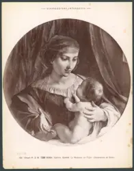 Roma - Galleria Corsini. La Madonna col Figlio (Gherardesca da Siena.)