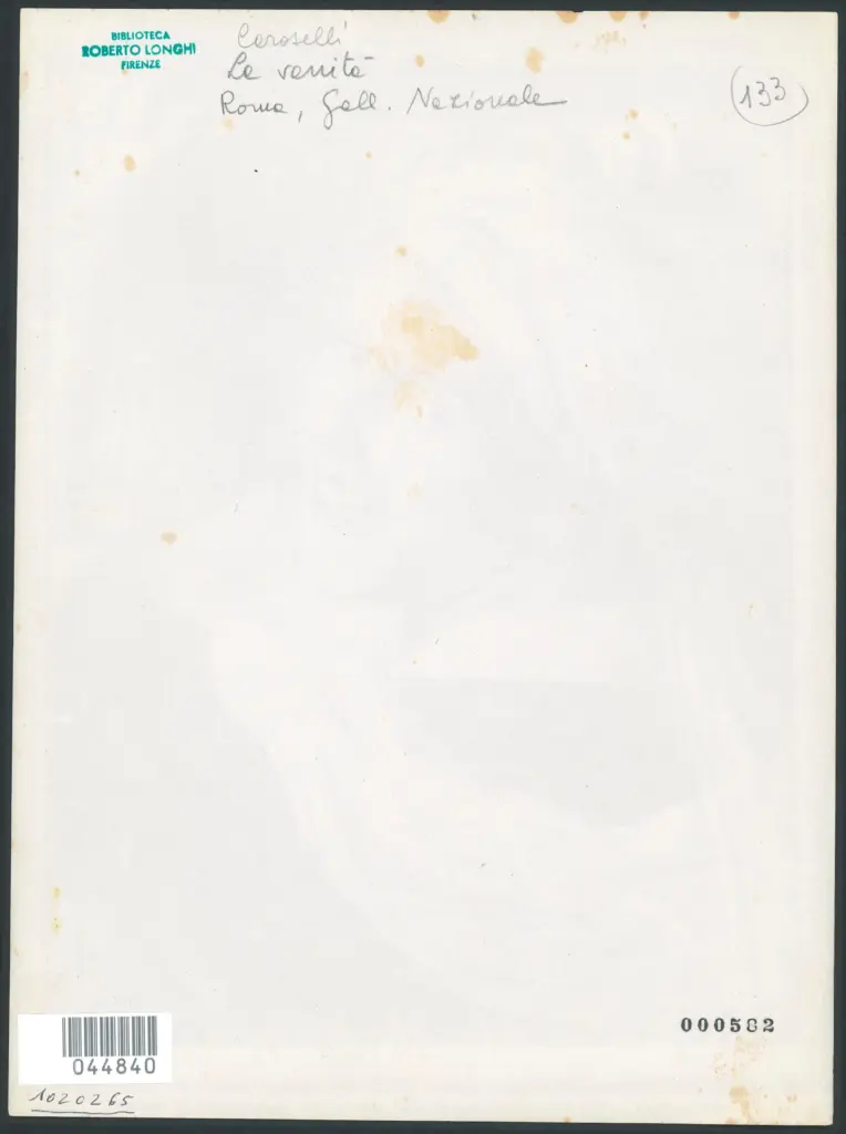 Roma - Galleria Nazionale - già Corsini. La Vanità. (Scuola Romana XVIIe secolo).