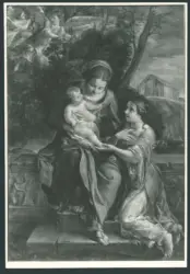 Caroselli Angelo - sec. XVII - Madonna con Bambino e sant'Orsola