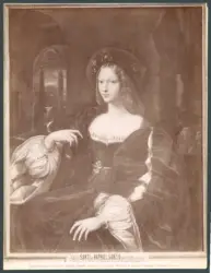 Paris - Musée National du Louvre. Portrait de Jeanne d'Aragon. (Raffaello Sanzio.)