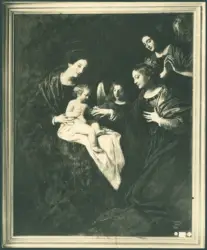 Cavarozzi Bartolomeo - sec. XVII - Matrimonio mistico di santa Caterina
