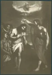 Cavarozzi Bartolomeo; Fiasella Domenico (Sarzana) - sec. XVII - Battesimo di Cristo