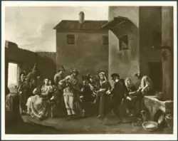 Cerquozzi Michelangelo (Michelangelo delle Bambocciate/ Michelangelo delle Battaglie) - sec. XVII - Concerto campestre