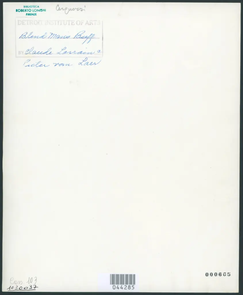 Blind Man's Buff. Claude Lorrain and Pieter van Laer