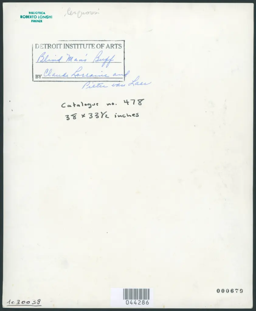 Blind Man's Buff. Claude Lorrain and Pieter van Laer