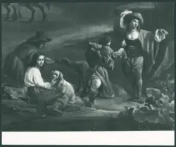 Cerquozzi Michelangelo (Michelangelo delle Bambocciate/ Michelangelo delle Battaglie) - sec. XVII - Erminia e i pastori
