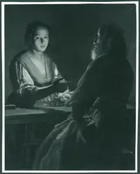 Coster Adam de - sec. XVII - Vecchio e cortigiana