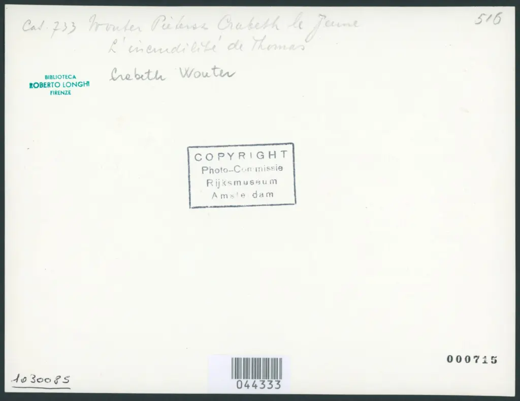 Crabeth Wouter Pietersz II  - sec. XVII - Incredulità di san Tommaso