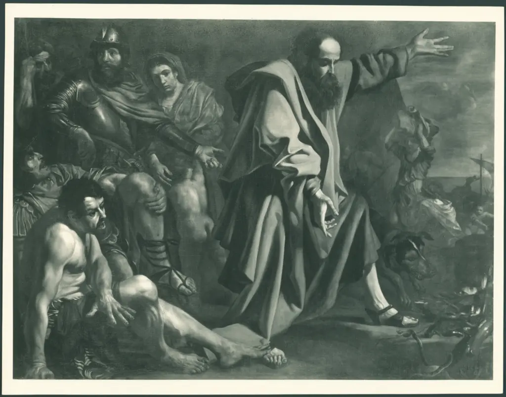 San Paolo che uccide i serpenti