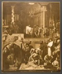 Papa Niccolò V visita la tomba di san Francesco d'Assisi