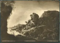 Paesaggio con rovine
